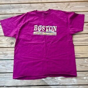 Purple Vintage Boston Shirt.